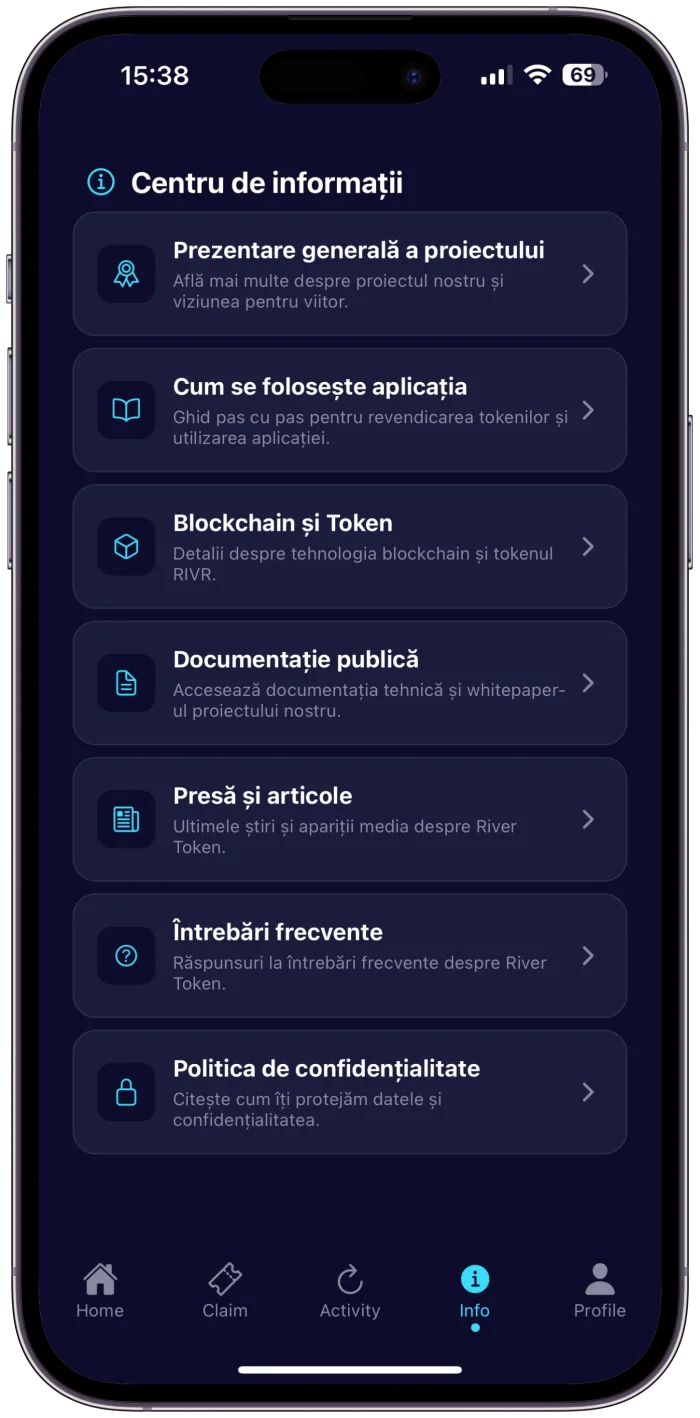 Mockup aplicație